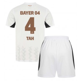 Bayer Leverkusen Jonathan Tah #4 Auswärtstrikot 2024-25 Kurzarm (+ kurze hosen)